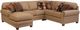 Smith Brothers Customizable 393 3-Piece Left-Arm Facing Sectional Sofa with Chaise-0