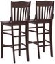 Linon Jericho 2-Piece Brown Bar Stool Set-3