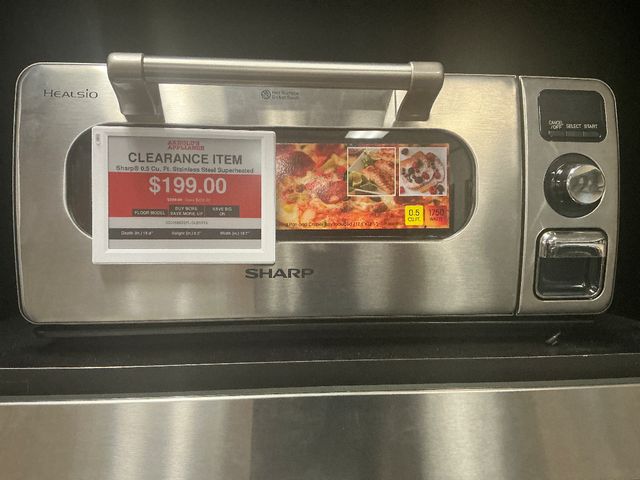 Sharp® 0.5 Cu. Ft. Stainless Steel Superheated Steam Countertop-SER# 4257-0