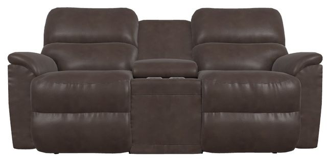 La-Z-Boy® Brooks Godiva Manual Reclining Loveseat with Console-1