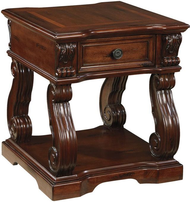 Signature Design by Ashley® Alymere 2-Piece Rustic Brown Living Room Table Set-2