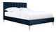 Mazin Furniture Melina Navy Blue Full Upholstered Platform Bed-1