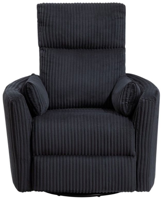 Homelegance® Traverse Black Manual Swivel Glider Recliner-2