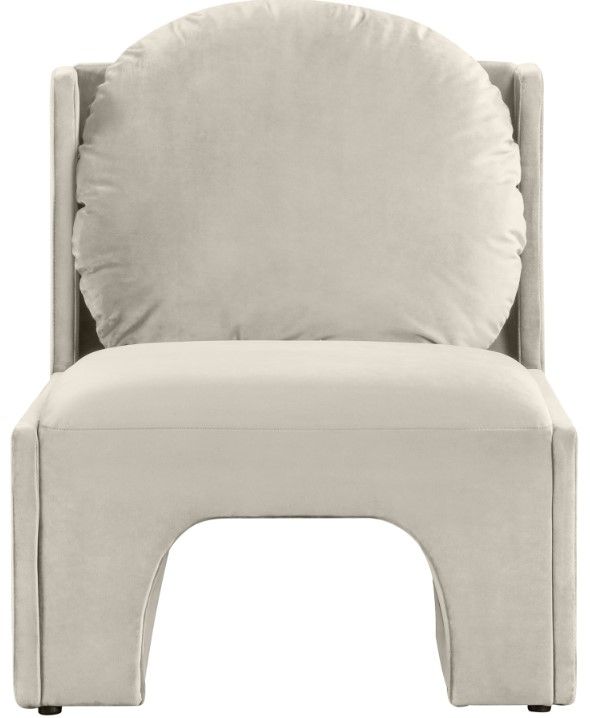 Meridian Furniture Sigma Cream Upholstered Accent Chair-1