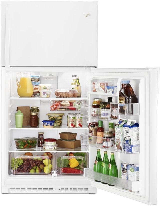 Whirlpool® 33 in. 21.3 Cu. Ft. White Top Freezer Refrigerator-5
