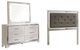 Signature Design by Ashley® Lonnix 3-Piece Silver Full Upholstered Panel Headboard Bed Set-0