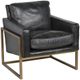 Classic Home Ken Jet Black Accent Chair-0