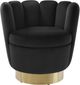 TOV Furniture Yad Black Velvet Swivel Chair-0