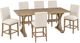 Jofran Inc. Carlyle Crossing 7-Piece Brown Trestle Counter Dining Table Set-0