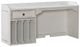 Liberty Furniture Magnolia Manor 5-Piece Antique White/Weathered Bark L-Shaped Office Desk Set-4