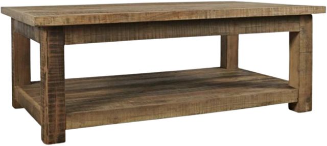 Jofran Inc. Reclamation Brown Rectangle Coffee Table-0