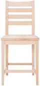 Linon Felicia 2-Piece Unfinished Counter Stool-4