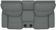 La-Z-Boy® Brooks Grey Power Reclining Loveseat with Headrest and Console-4