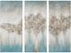 Olliix by Madison Park Blue Set of 3 Blue Luminous Hand Painted Canvas-0