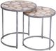 Bassett Mirror Delia 2-Piece Agate Silver Round Bunching Accent Table-0