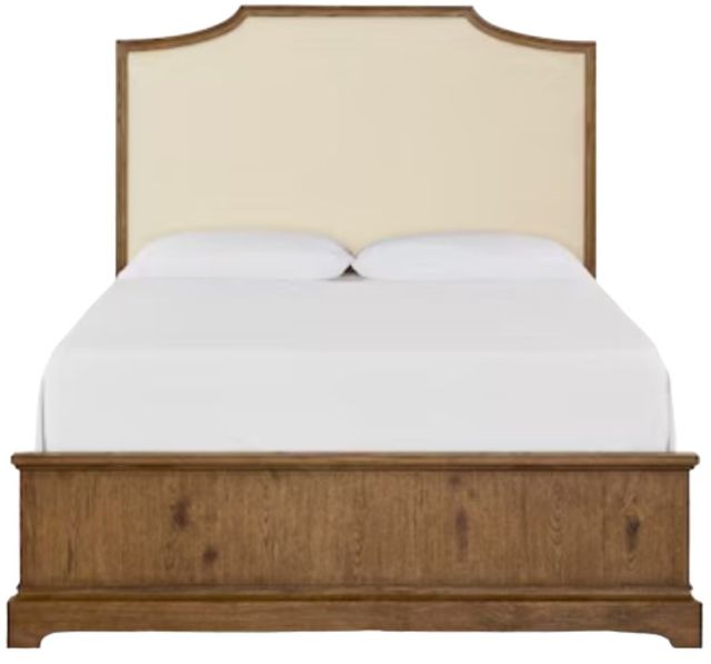Bassett® Furniture Surry Truffle Oak Upholstered King Panel Bed-1