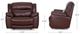 Franklin™ Lancaster Capri Chestnut Leather Power Rocker Recliner-2