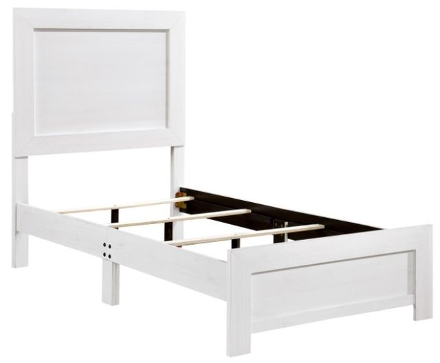 Mazin Furniture Corbin White Twin Panel Bed-2