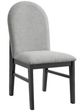 Elements International Edison Black/Light Gray Dining Side Chair-0