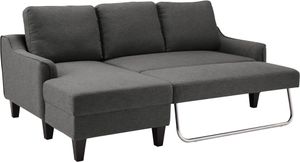 front view of the Signature Design by Ashley® Jarreau Gray Queen Sofa Chaise Sleeper