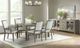 Elements International Versailles Contemporary Grey Square Back Dining Chair-4