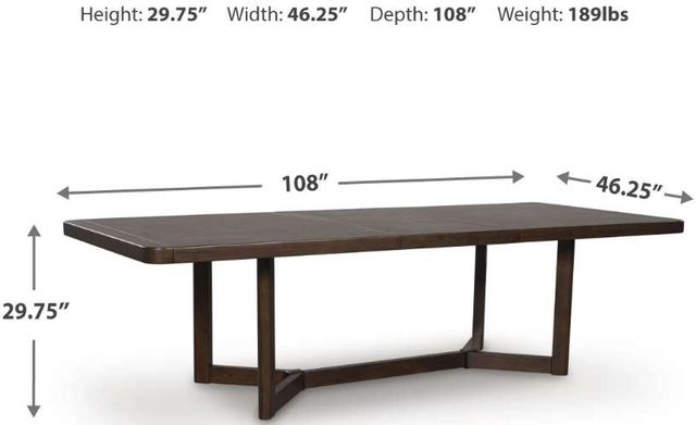 Signature Design by Ashley® Kendamor Dark Brown Dining Table-2