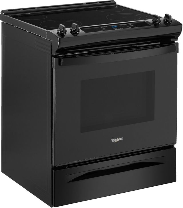 Whirlpool® 30" Black Slide-In Electric Range with Frozen Bake™ Technology-2