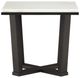 American Wholesale Furniture Stephen Marble Top End Table with Black Base-1
