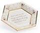 Chelsea House Shayla Copas Metallic Gold/White Glaze Honeycomb Bee Verse Plate-0