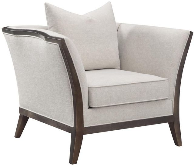 Coaster® Lorraine Beige Upholstered Chair with Flared Arms-0