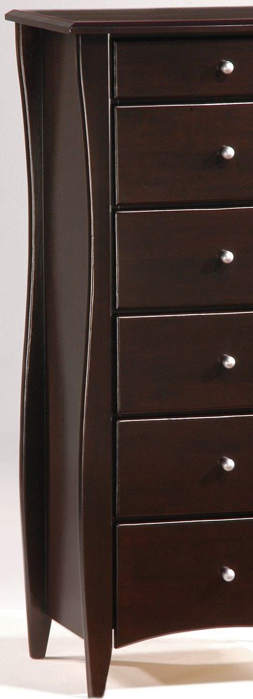Night & Day Furniture™ Clove Cases Dark Chocolate Lingerie Chest-1