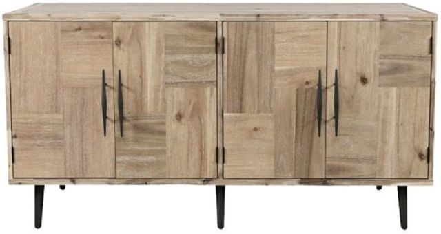 Jofran Inc. Colhane Washed 4-Door Accent Cabinet-3