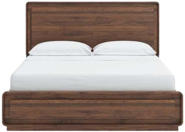 Signature Design by Ashley® Fortlorn Walnut Brown California King Panel Bed-3