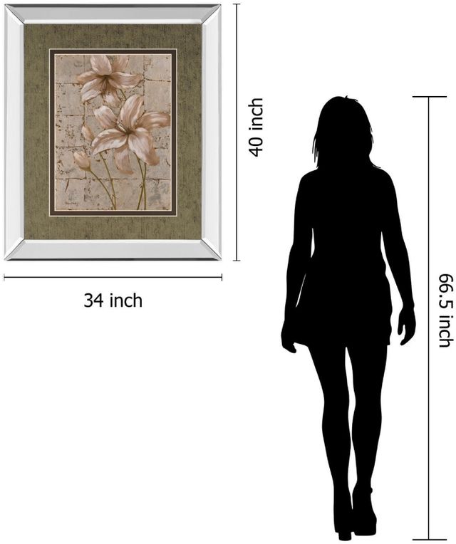 Classy Living Vivian Flasch Lilies on Silver Il Wall Art-2