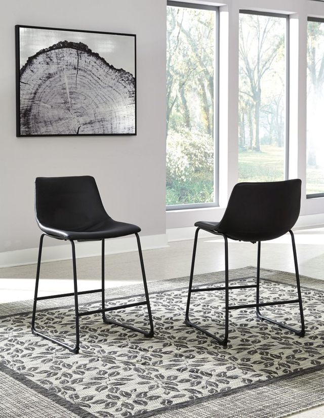 Signature Design by Ashley® Centiar Black Counter Stool-4