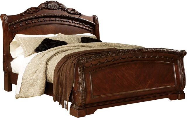 Millennium® By Ashley® North Shore Dark Brown California King Sleigh Bed-0