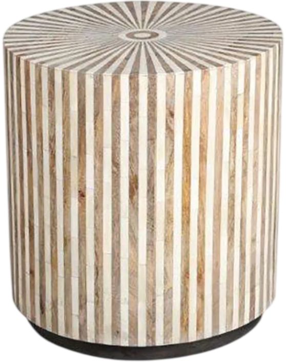 Parker House® Crossings Downtown Amber Bone Inlay End Table-0