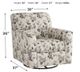 Benchcraft® Abney Platinum Swivel Accent Chair-3