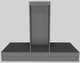 Vent-A-Hood® K Series 48" Gunsmoke Contemporary Wall Mounted Range Hood-5