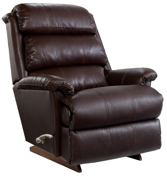 La-Z-Boy® Astor Chestnut Leather Manual Rocking Recliner | LFD