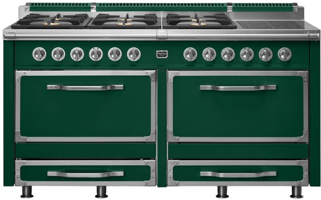 Viking® Tuscany 66" Ivy Pro Style Dual Fuel Range with 2 Induction-0