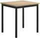 Coaster® Garza Greige Oak Dining Table with Matte Black Base-0