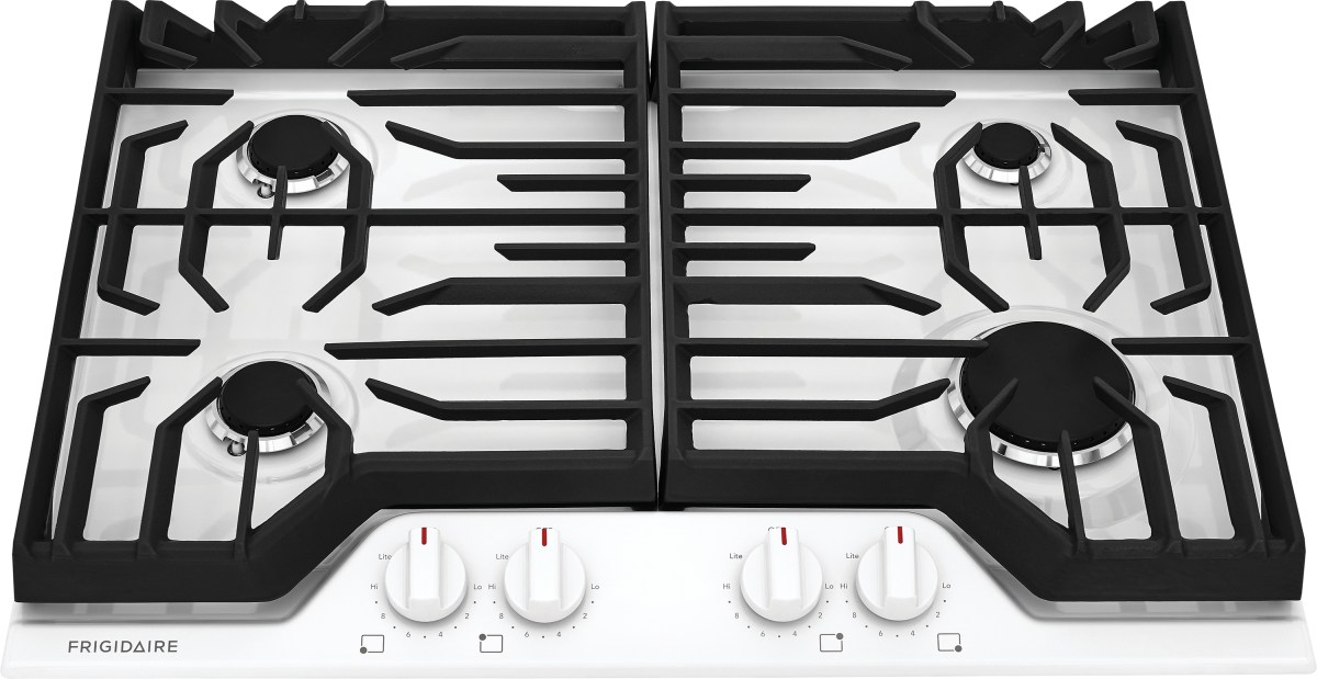 Frigidaire 30" White Gas Cooktop - Thumbnail 4