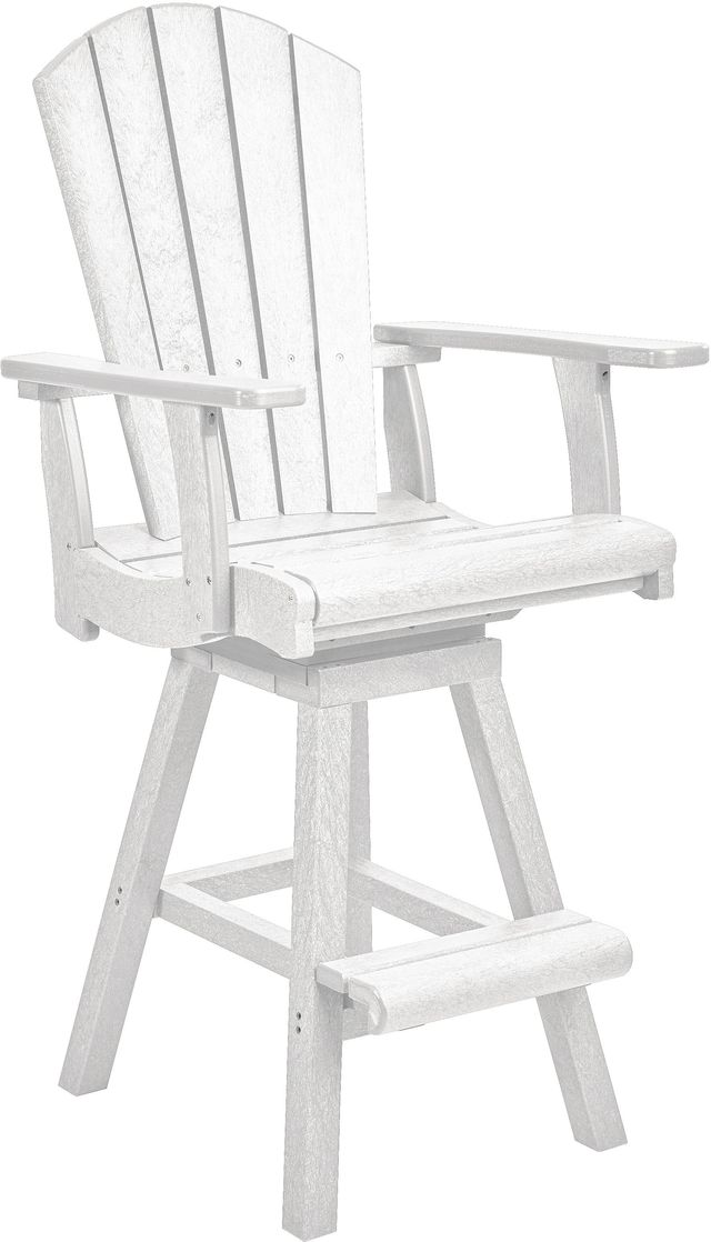 C R Plastics Generation Line White Pub Chair-0
