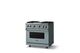 Viking® 5 Series 36" Novembery Sky Pro Style Gas (LP) Range with Polished Chrome Trim-2