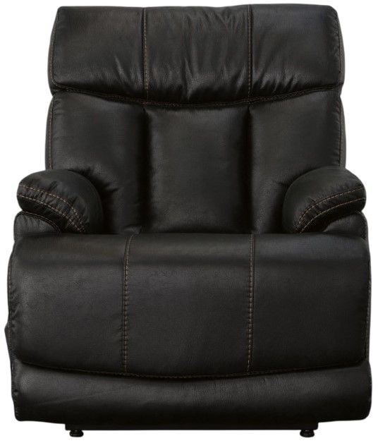 Flexsteel® Clive Peppercorn Power Recliner with Power Headrest and Lumbar-1