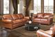 USA Premium Leather Furniture 4950 Saddle Glove Sofa-1