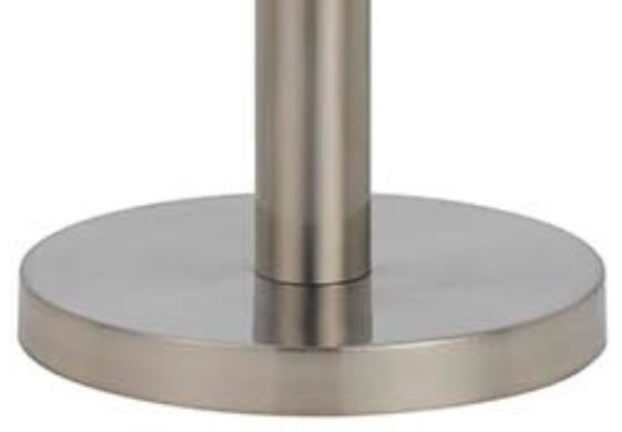 Cal® Lighting & Accessories Brushed Steel Floor Lamp-2