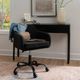 Linon Coco Black Office Chair-1