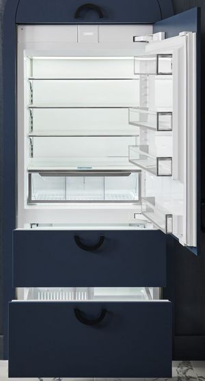 Front view of the Sub-Zero® Designer Series 36 in. 19.6 Cu. Ft. Panel Ready Counter Depth Bottom Freezer Refrigerator